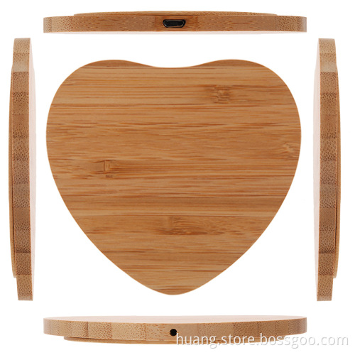 New Gifts Natural Bamboo Wooden Wireless Charger